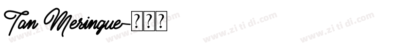 Tan Meringue字体转换